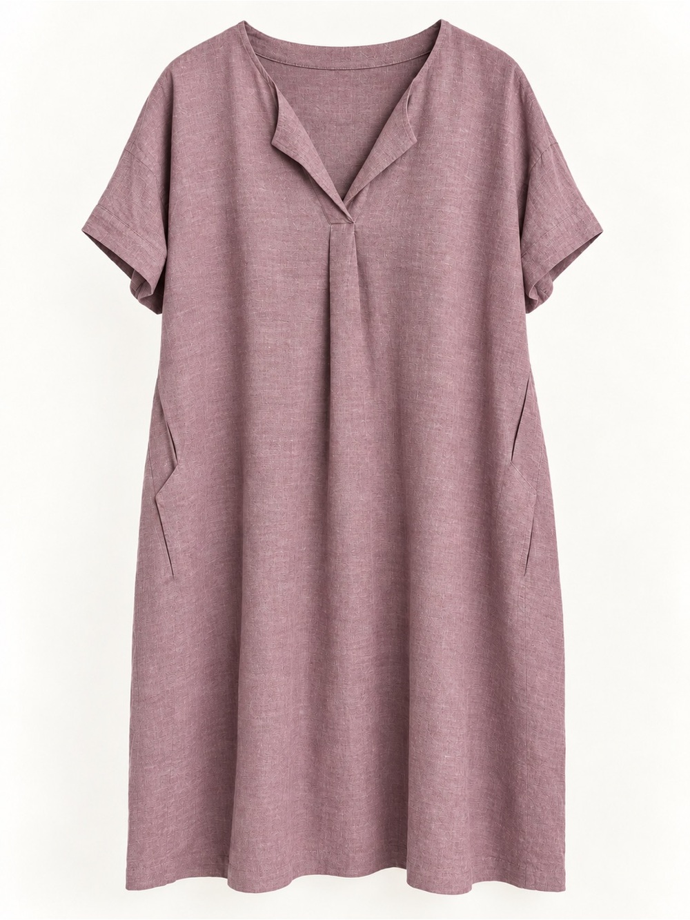 Pure Jill by J.Jill Mauve Linen Blend Pocket Dress | Size L
